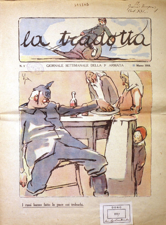cover of  I giornali di trincea e le riviste
