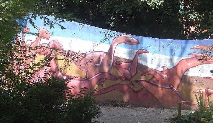 Giardino del Guasto - murale di Blu