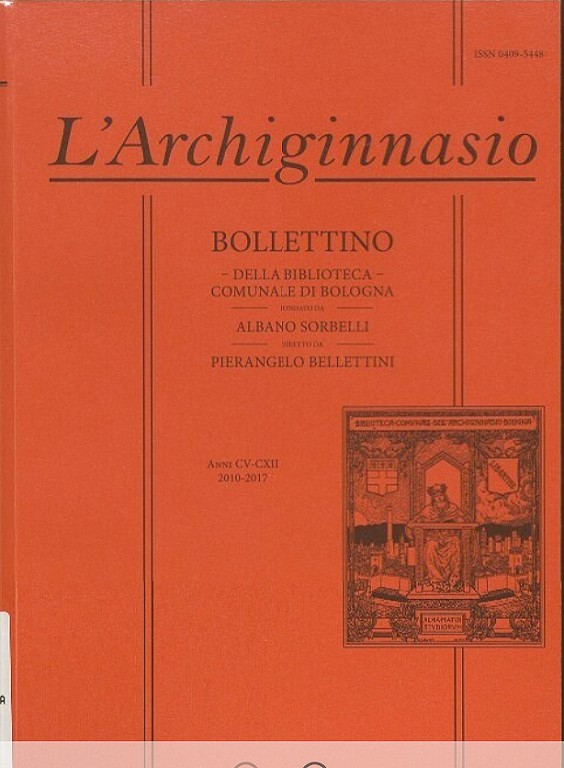 immagine di Pubblicazioni - L’Archiginnasio, Bollettino della Biblioteca comunale di Bologna