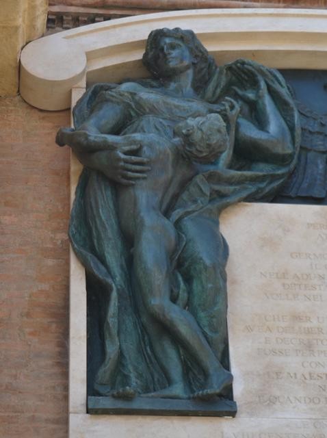 Monumento a re Umberto I - G. Romagnoli - Piazza Maggiore (BO) - part.