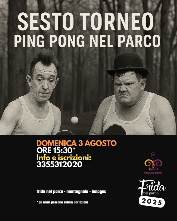 Ping Pong nel parco. Sesto torneo