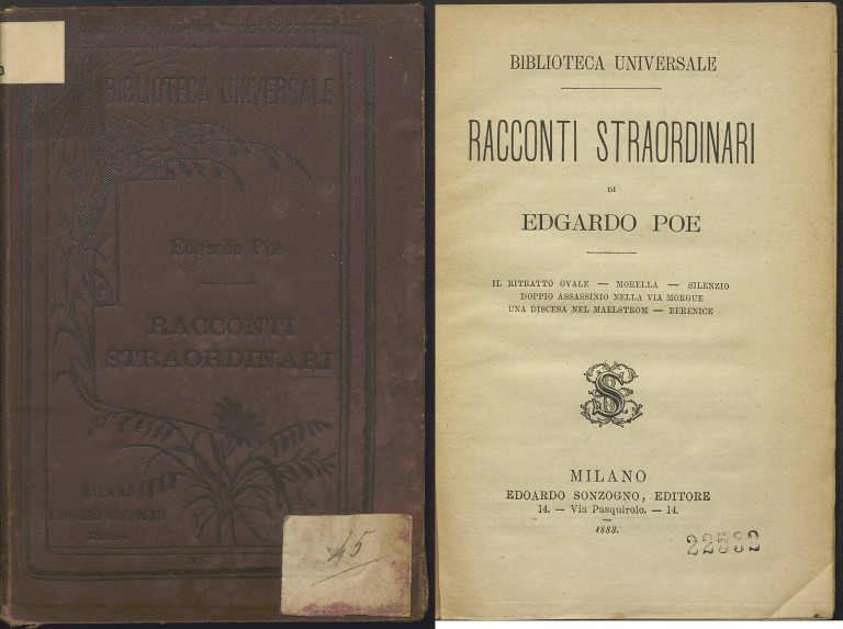 Edgar Allan Poe, Racconti straordinari (1883)