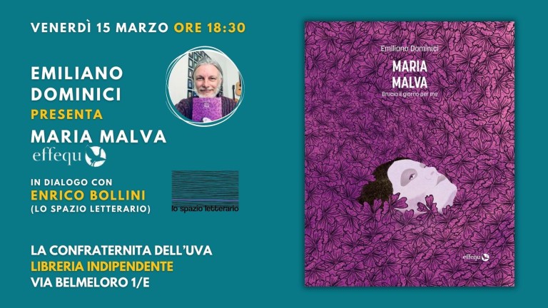 copertina di Maria Malva. Brucia il giorno per me