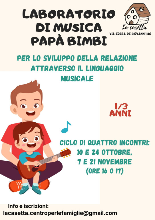 immagine di Laboratorio di musica papà-bimbi