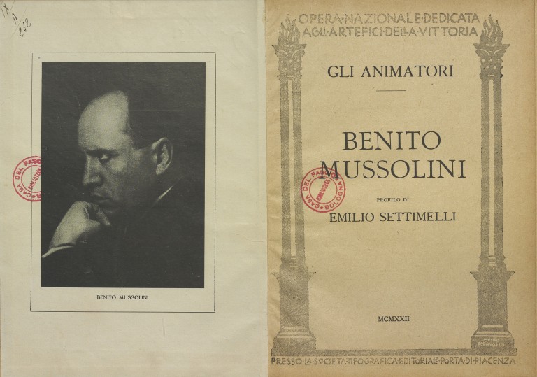 Emilio Settimelli, Benito Mussolini. Profilo (1922)