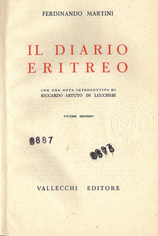 copertina di Il diario eritreo: vol. 2