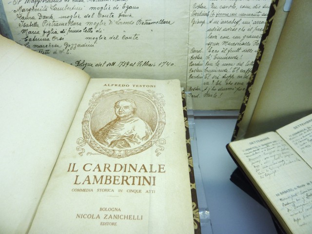 Frontespizio del "Cardinale Lambertini" di A. Testoni