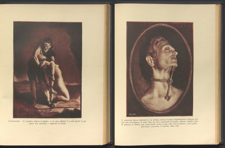 copertina di Carlo Havas, La storia della inquisizione (1932)