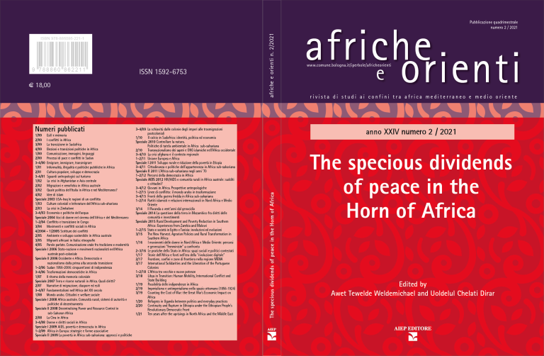 copertina di Afriche e Orienti