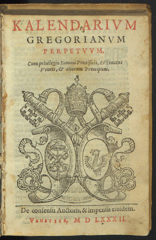 immagine di Kalendarium Gregorianum perpetuum (1582)
