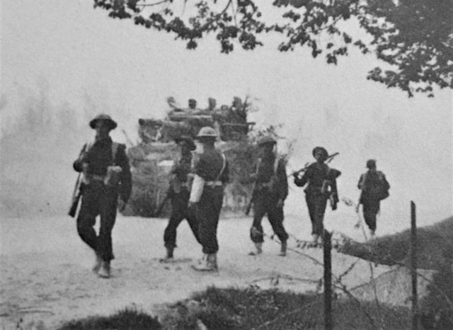 Soldati polacchi in marcia verso Imola