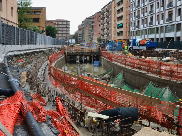 Cantiere del tram 