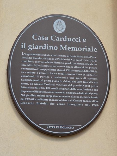 Casa Carducci - cartiglio