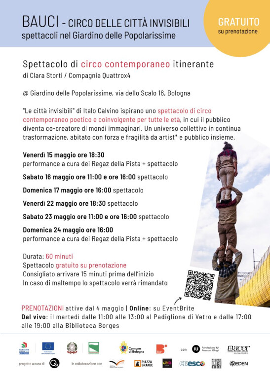 BAUCI circo delle città invisibili BOLOGNA repliche res