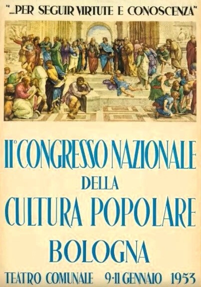 Locandina del II Congresso Nazionale della Cultura Popolare