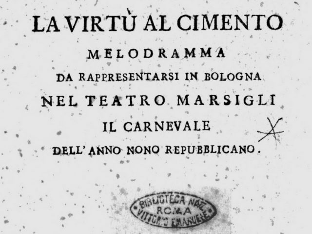 "La virtù al cimento"