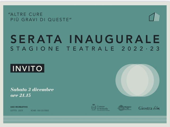 copertina di Serata inaugurale Cinema Teatro Massarenti | Stagione 2022/23