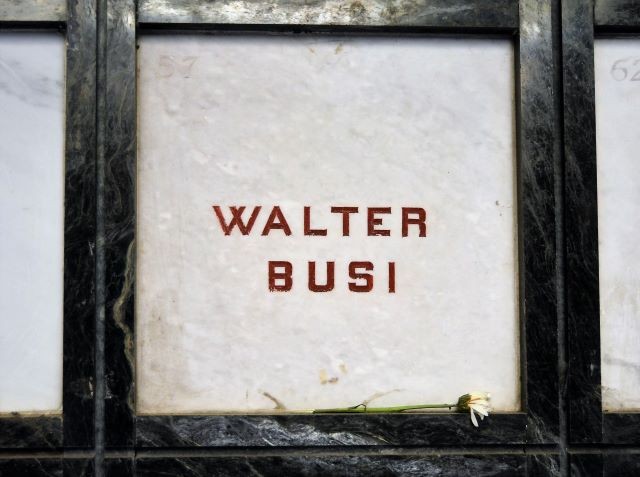 Tomba di Walter Busi - Sacrario partigiani alla Certosa (BO)