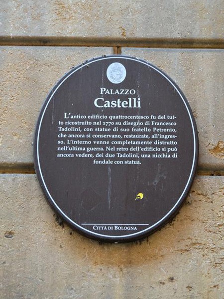 Palazzo Castelli - cartiglio