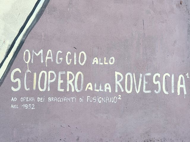 "Omaggio allo sciopero alla rovescia"