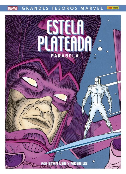 copertina di Stan Lee, Moebius, Estela Plateada Parábola, Espana, Panini Comics, 2011