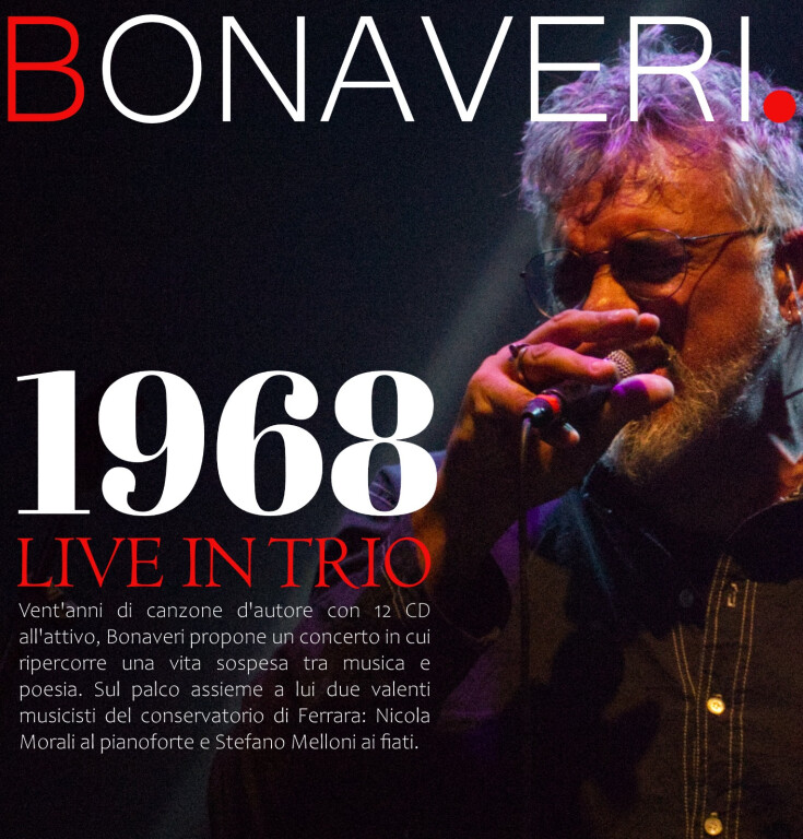 copertina di Bonaveri “1968. Live in Trio”