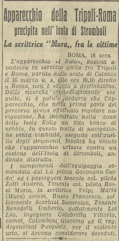 immagine di Il tragico incidente di Mura
