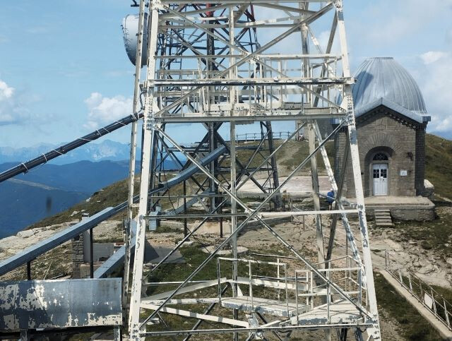 Antenne e chiesetta della Madonna della Neve