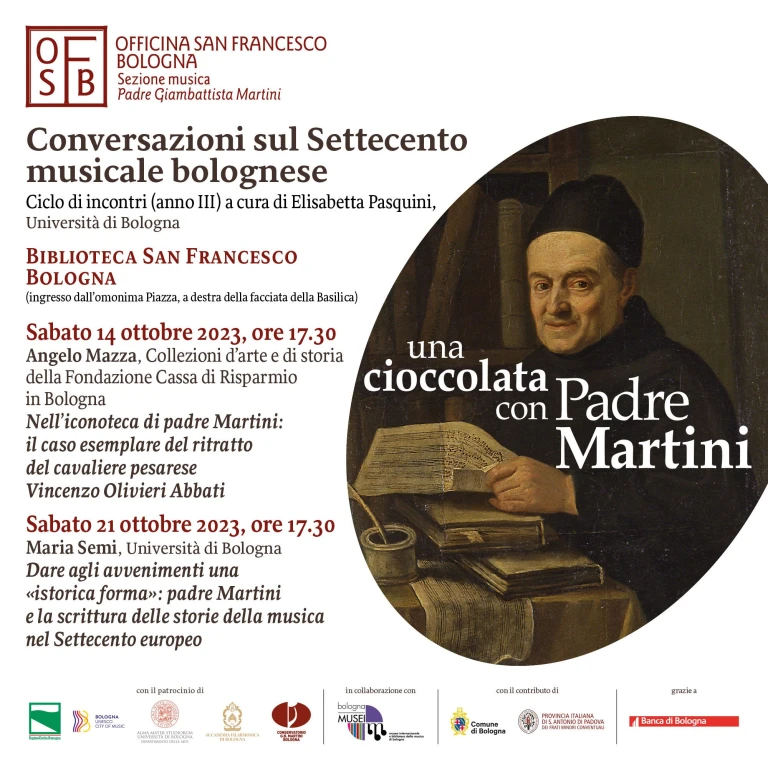 Photo: culturabologna.it Padre Martini's Franciscan Musical Conversations in Bologna: 2026 Lecture Series