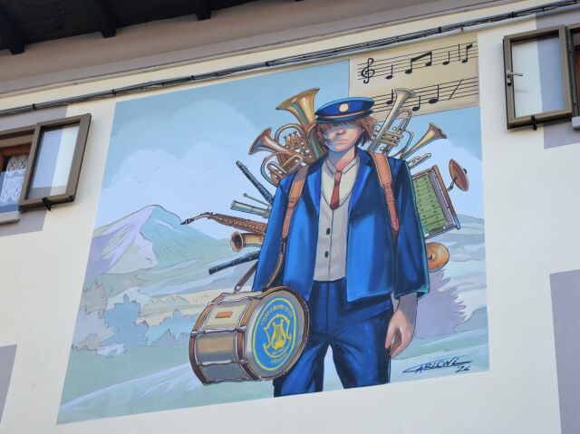 Decorazione della sede del Corpo Bandistico Lizzanese