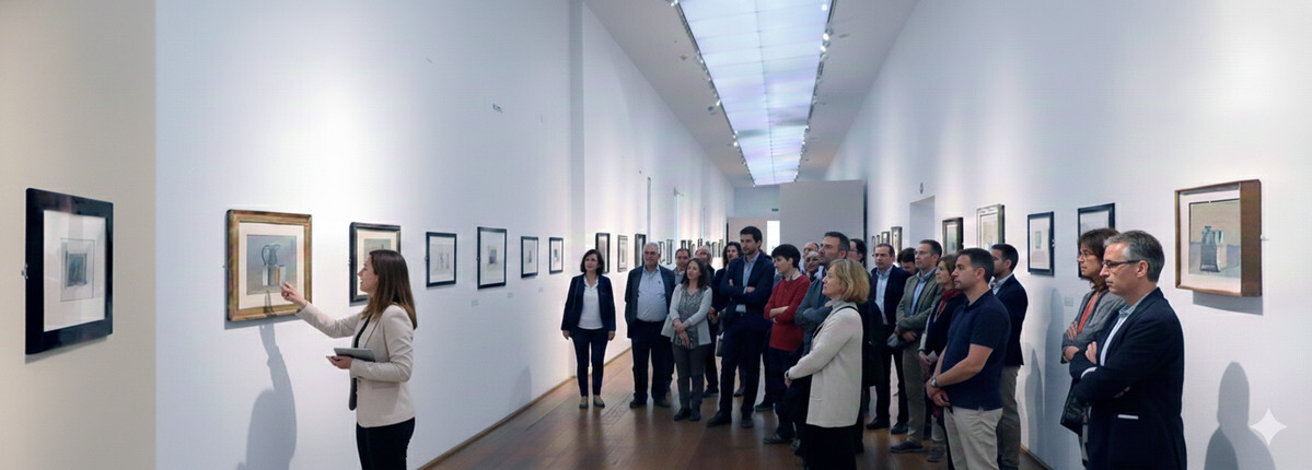 copertina di Visita guidata al Museo Morandi