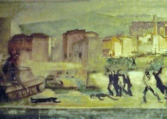 La battaglia di Porta Lame - F. Vignoli - 1965 - part.