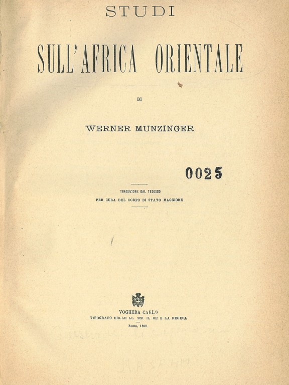 copertina di Studi sull'Africa orientale