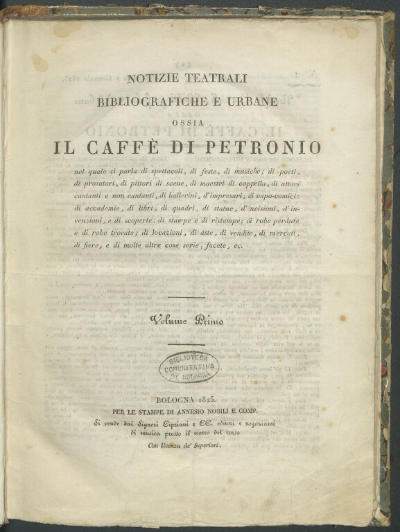 immagine di «Il Caffè di Petronio»,