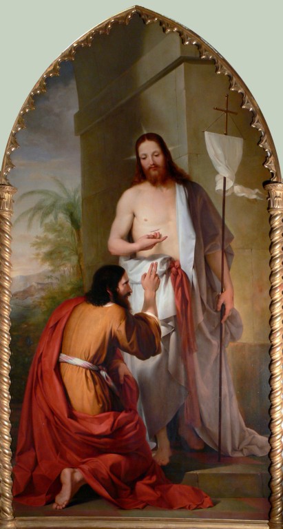 immagine di L’Incredulità di San Tommaso di Gaetano Serra Zanetti: due versioni a confronto