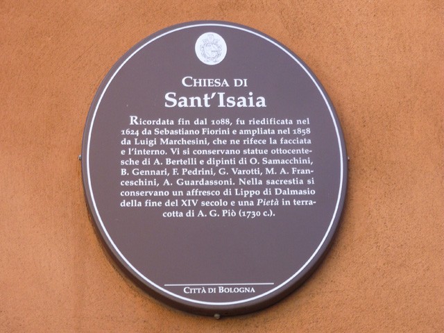 Chiesa di Sant'Isaia - cartiglio