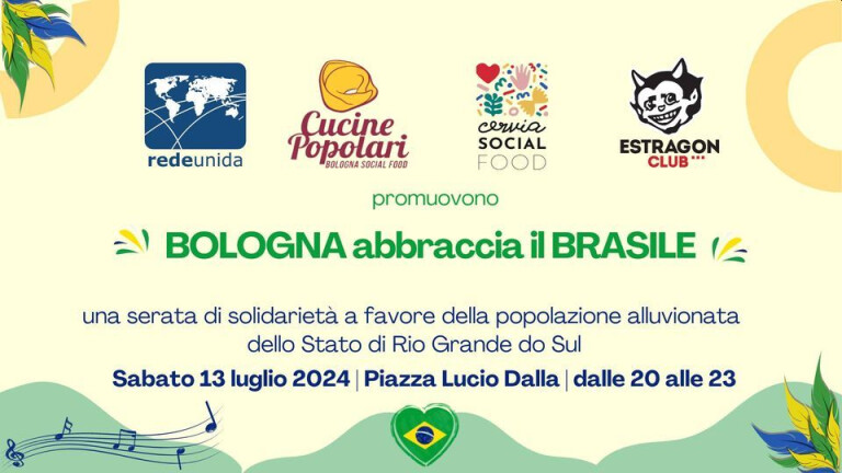 copertina di Bologna abbraccia il Brasile