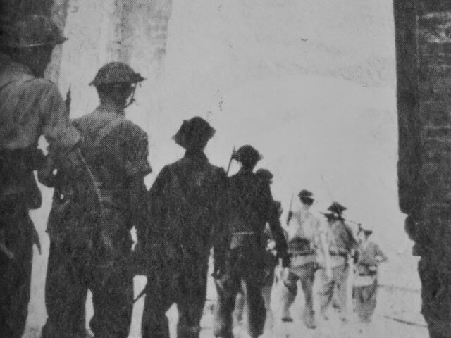 Passaggio delle truppe inglesi a San Clemente