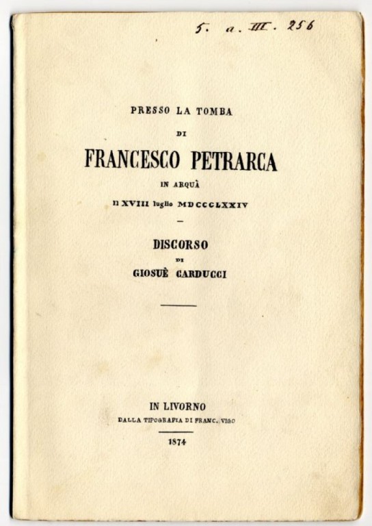 immagine di Nel cinquecentenario della morte di Francesco Petrarca