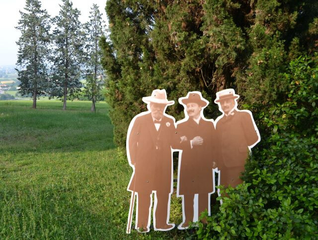 Giosue Carducci con amici a Villa Silvia