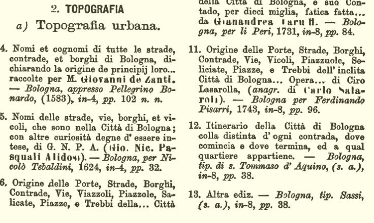 immagine di Bibliografia bolognese