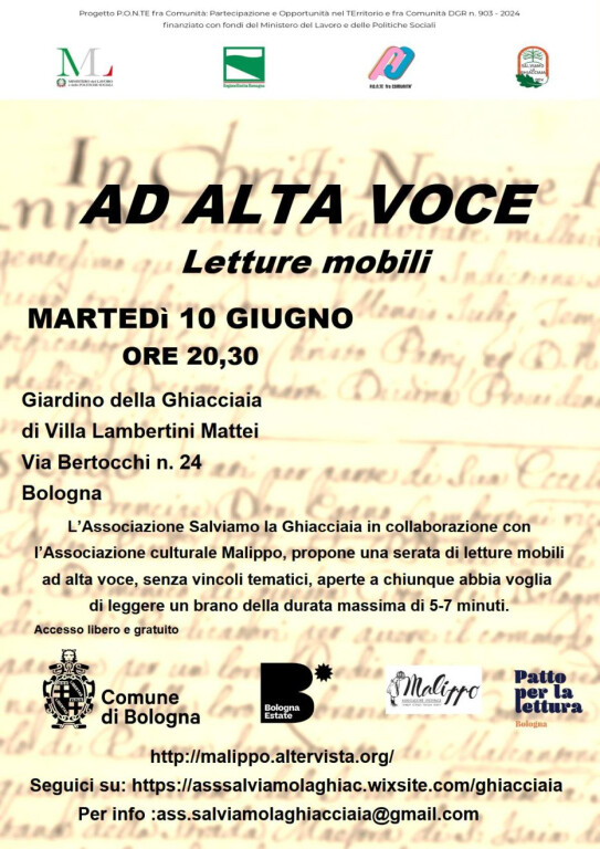 copertina di Ad alta voce, letture mobili