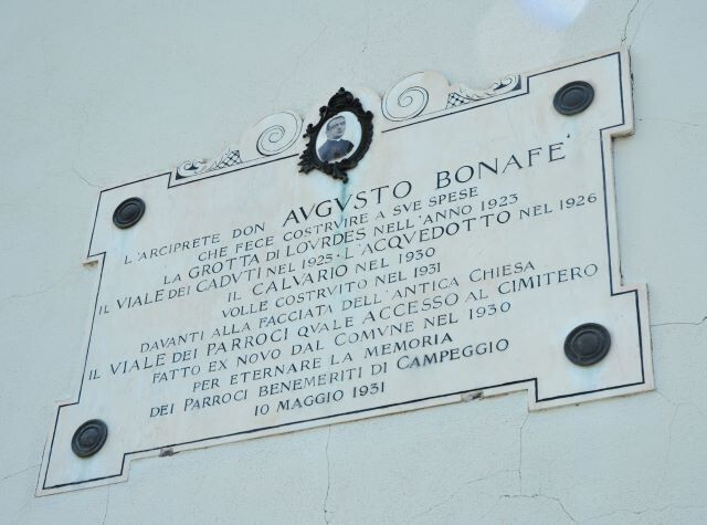 Lapide per don Augusto Bonafè