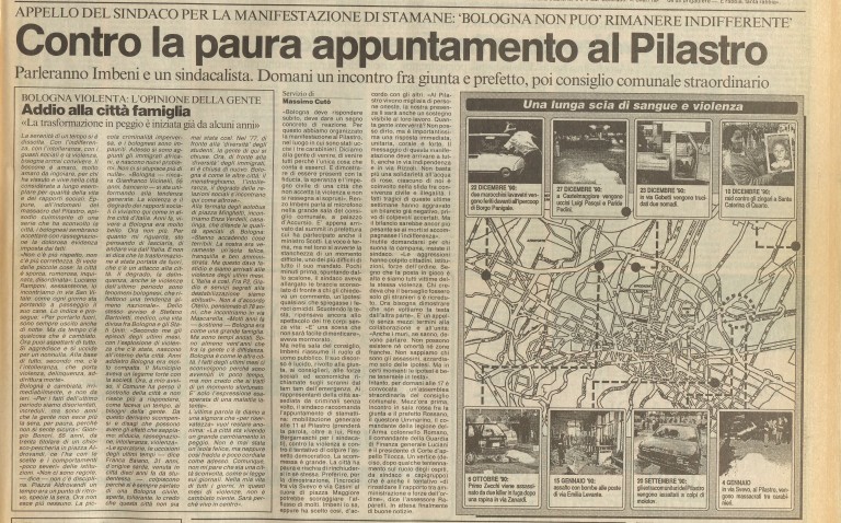 immagine di La strage del Pilastro - «Il Resto del Carlino», 6 gennaio 1991