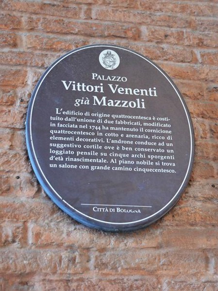 Palazzo Vittori Venenti - cartiglio