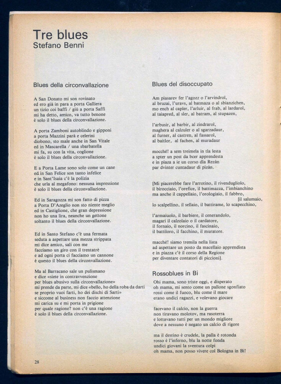 image de Stefano Benni, Tre blues