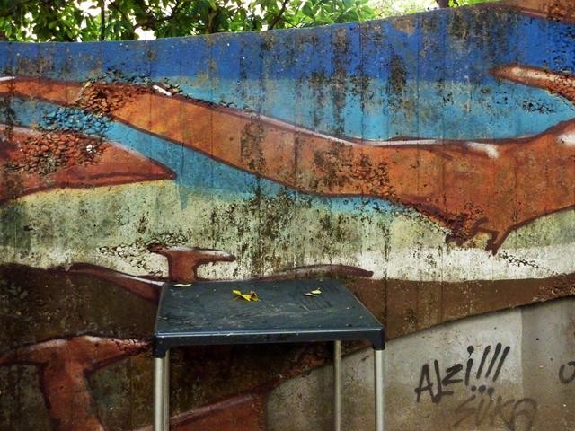 Giardino del Guasto (BO) - Murale di Blu - 2002 	
