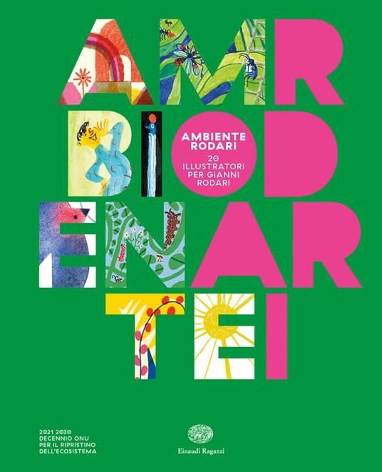 copertina di Ambiente Rodari. 20 illustratori per Gianni Rodari
