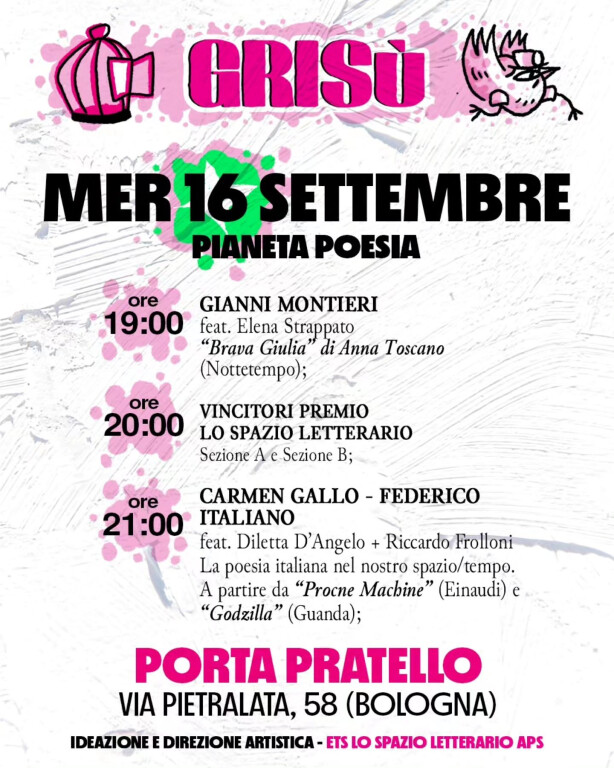 GRISU – FESTIVAL DI SCRITTURE CONTEMPORANEE 2026