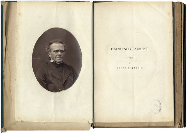 Leone Bolaffio, Francesco Laurent: studio di Leone Bolaffio. Venezia, Stabilimento Tipografico M. Fontana, 1881 (BCABo, Bolaffio C.46, op.3)